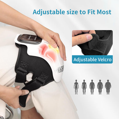 Rechargeable Heated Knee Massager – Intelligent Kneading, Vibration & Infrared Therapy for Pain Relief
