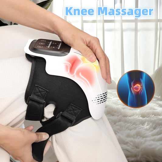 Rechargeable Heated Knee Massager – Intelligent Kneading, Vibration & Infrared Therapy for Pain Relief