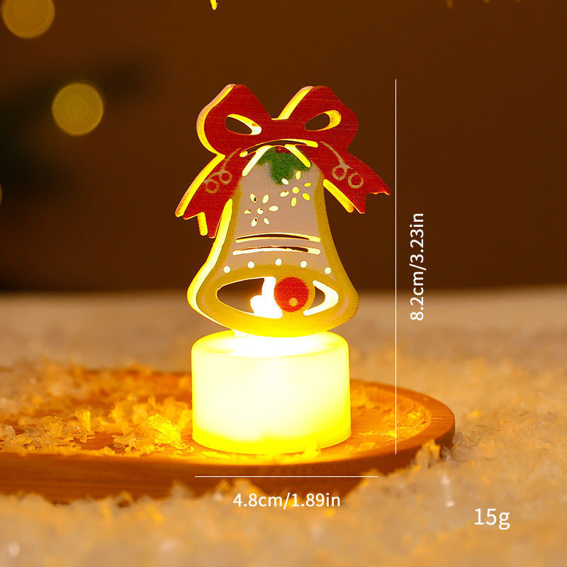 LED Christmas Night Lights | Decorative Santa, Snowman & Tree Candles | Home Holiday Ornaments
