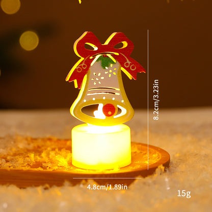 LED Christmas Night Lights | Decorative Santa, Snowman & Tree Candles | Home Holiday Ornaments